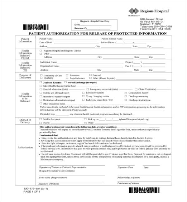 19 Sample Medical Records Release Forms Sample Forms