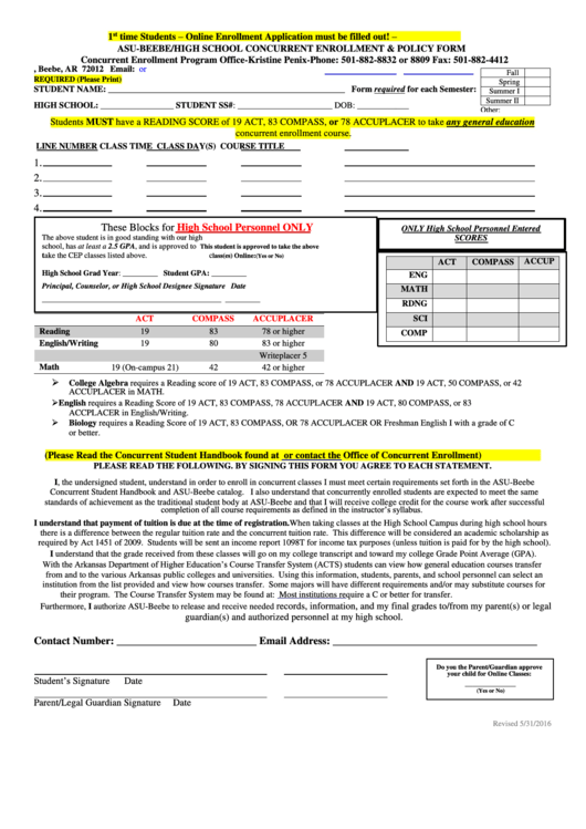 32 School Enrollment Form Templates Free To Download In PDF