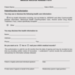 40 FREE Medical Record Release Forms Word PDF