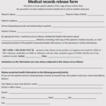 40 FREE Medical Record Release Forms Word PDF