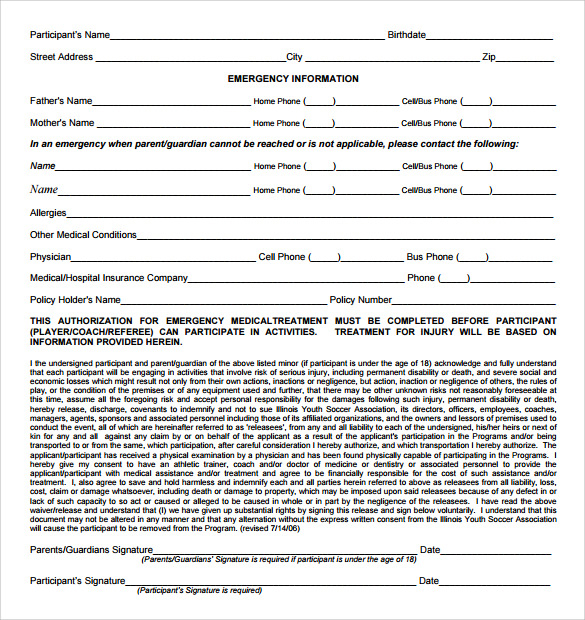 9 Liability Waiver Forms To Download Sample Templates