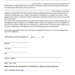 Authorization Form To Release Customer Information To A Third Party