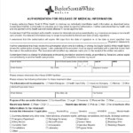 Authorization To Release Medical Information Form Texas Parandin Sargana