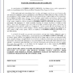 Auto Accident Release Of Liability Form California Form Resume