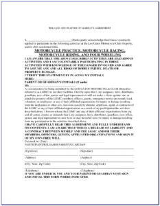 Bike Run Waiver Form Form Resume Examples wQOjQqX5x4