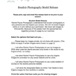 Boudoir Model Release Form Fill Out And Sign Printable PDF Template