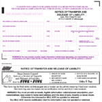 California Dmv Release Of Liability Form Pdf Amulette