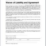 Car Accident Waiver And Release Of Liability Form Canada Form