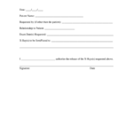 Dental X Ray Release Form Template Fill Online Printable Fillable