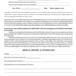 Diocese Of Boise Youth Permission Medical Release Form Printable Pdf