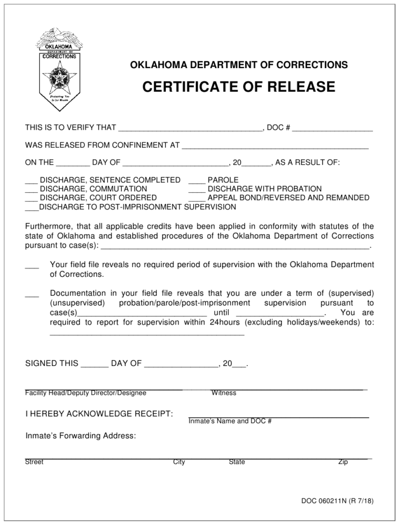 DOC Form 060211N Download Printable PDF Or Fill Online Certificate Of 