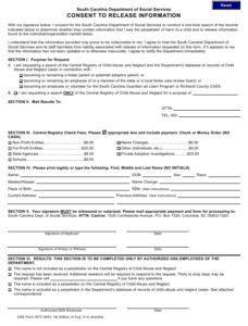 DSS Form 3072 Download Fillable PDF Or Fill Online Consent To Release