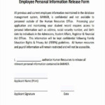 Employees Personal Information Form Inspirational Sample Employee