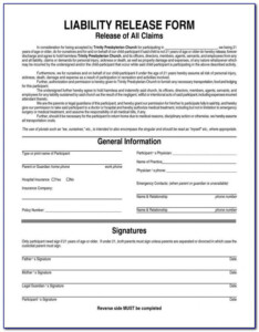 Equine Liability Release Form Free Universal Network