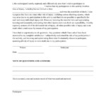 Exercise Consent Form