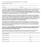 Fillable Internship Waiver Of Liability Hold Harmless Agreement Form