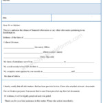 Financial Information Release Form Sample Forms