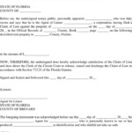 Florida Lien Release Form 1 Release Form Legal Forms