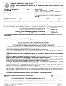 Form HS 2939 Download Fillable PDF Or Fill Online Hipaa Authorization