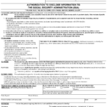 Form SSA 827 Download Fillable PDF Or Fill Online Authorization To