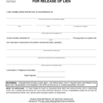 Form VTR 266 Prescribed Form For Release Of Lien Texas Free Download