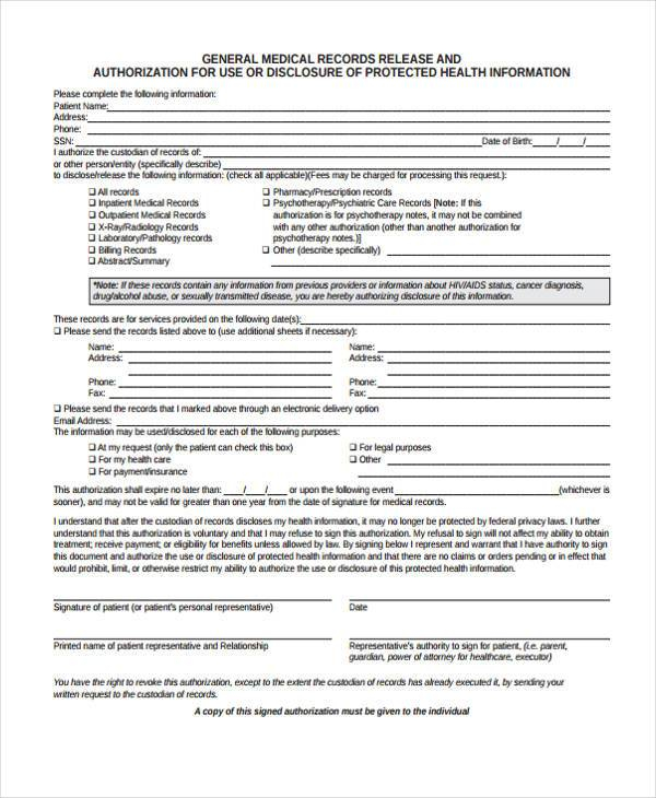 FREE 10 Hospital Release Forms In PDF MS Word