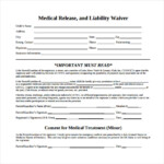 FREE 10 Medical Waiver Forms In PDF MS Word