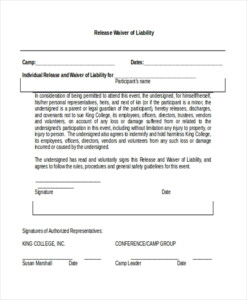 Waiver Of Liability Form Aetna - ReleaseForm.net