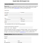 FREE 12 Sample Repair Request Forms In MS Word PDF