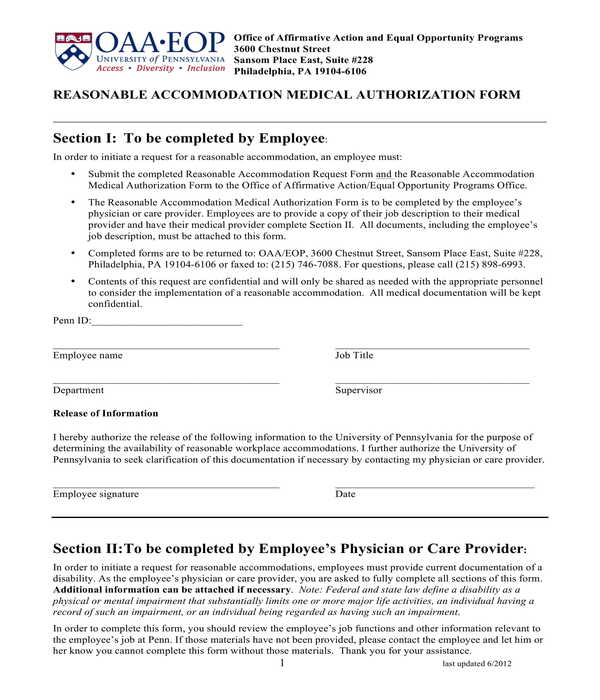 FREE 14 Medical Authorization Forms In PDF MS Word Excel
