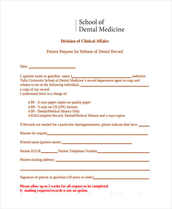 FREE 26 Medical Release Form Templates In PDF MS Word Excel