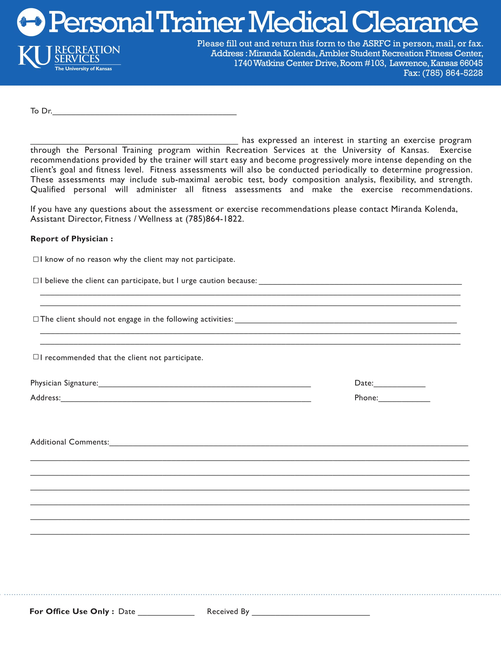 FREE 31 Medical Clearance Forms In PDF MS Word