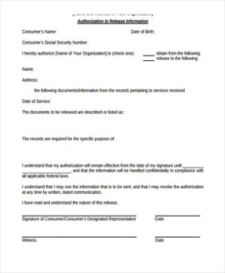 FREE 40 Release Forms In PDF Excel MS Word
