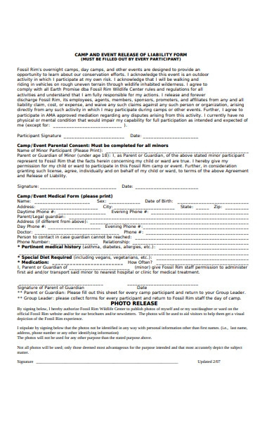 FREE 51 Liability Forms In PDF MS Word XLS