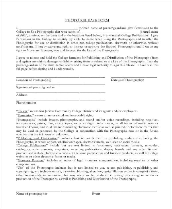 FREE 8 Legal Release Forms In PDF MS Word