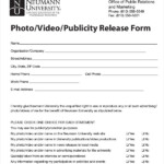 FREE 8 Sample Publicity Release Forms In MS Word PDF