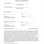 FREE 9 Education Verification Forms In PDF Ms Word