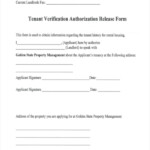 FREE 9 Sample Tenant Verification Forms In PDF Word