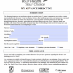 Free Michigan Advance Directive Form Medical POA Living Will PDF