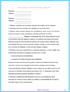 Free Printable Injury Form Templates Word PDF