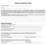 Free Printable Medical Release Form That Are Bright Bailey Website