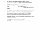 Free Promissory Note Loan Release Form Word PDF EForms