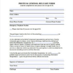 General Release Form Template Sample General Release Form 10 Download