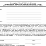 Generic Release Of Liability Form Georgia Liability Release Form For