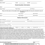 Georgia 4 H Medical Information Release Form Download The Free