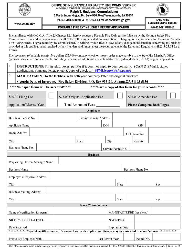 Gid 232 Sf Fill Online Printable Fillable Blank PdfFiller