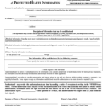 Health Medical Authorization Information Fill Online Printable