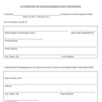Hipaa Form Release Of Medical Records