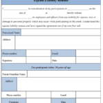 Horse Template Printable Equine Liability Release Form sampel Equine