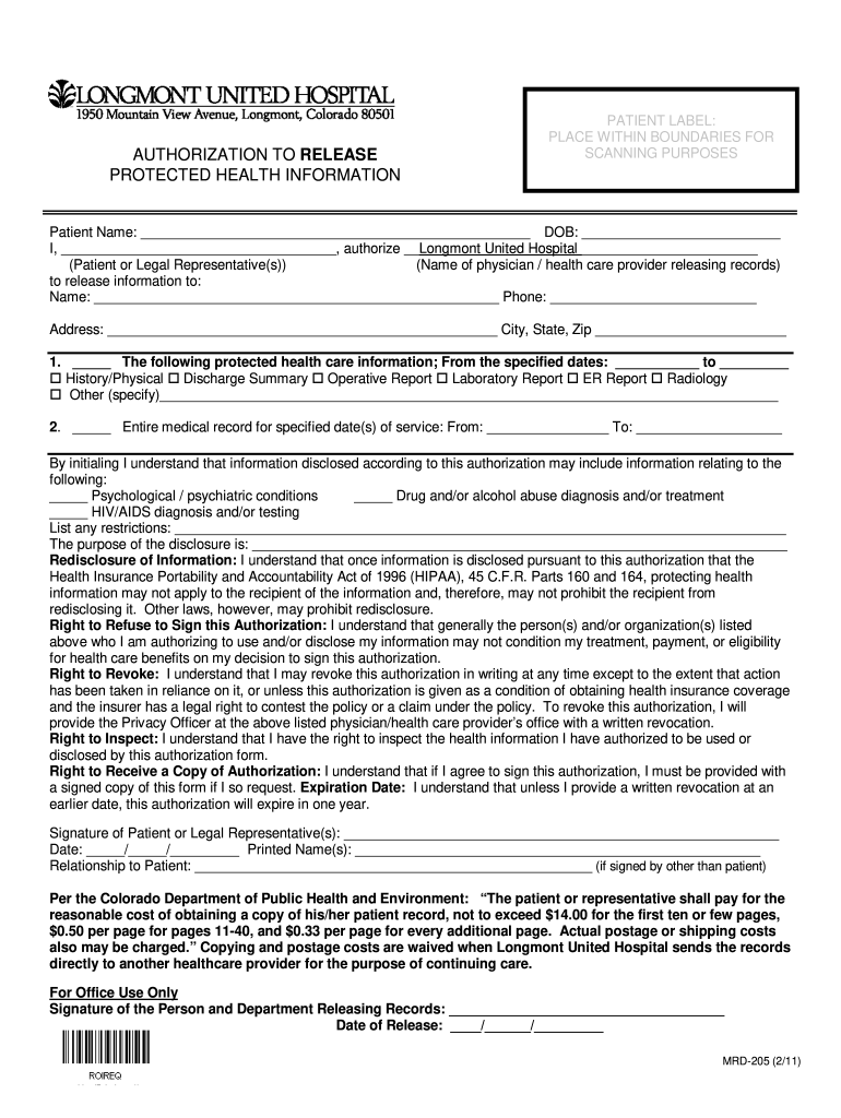 Hospital Release Form Fill Online Printable Fillable Blank PdfFiller